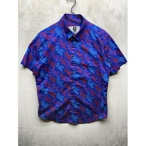 Garcia Section 119 Shirt Men's Medium Jerry Grateful Dead Animal Print Button Up